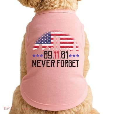 9 11 TShirt9 11 Never Forget Memorial, Peace Day Doggie Tank