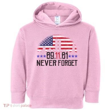 9 11 TShirt9 11 Never Forget Memorial, Peace Day Toddler Hoodie