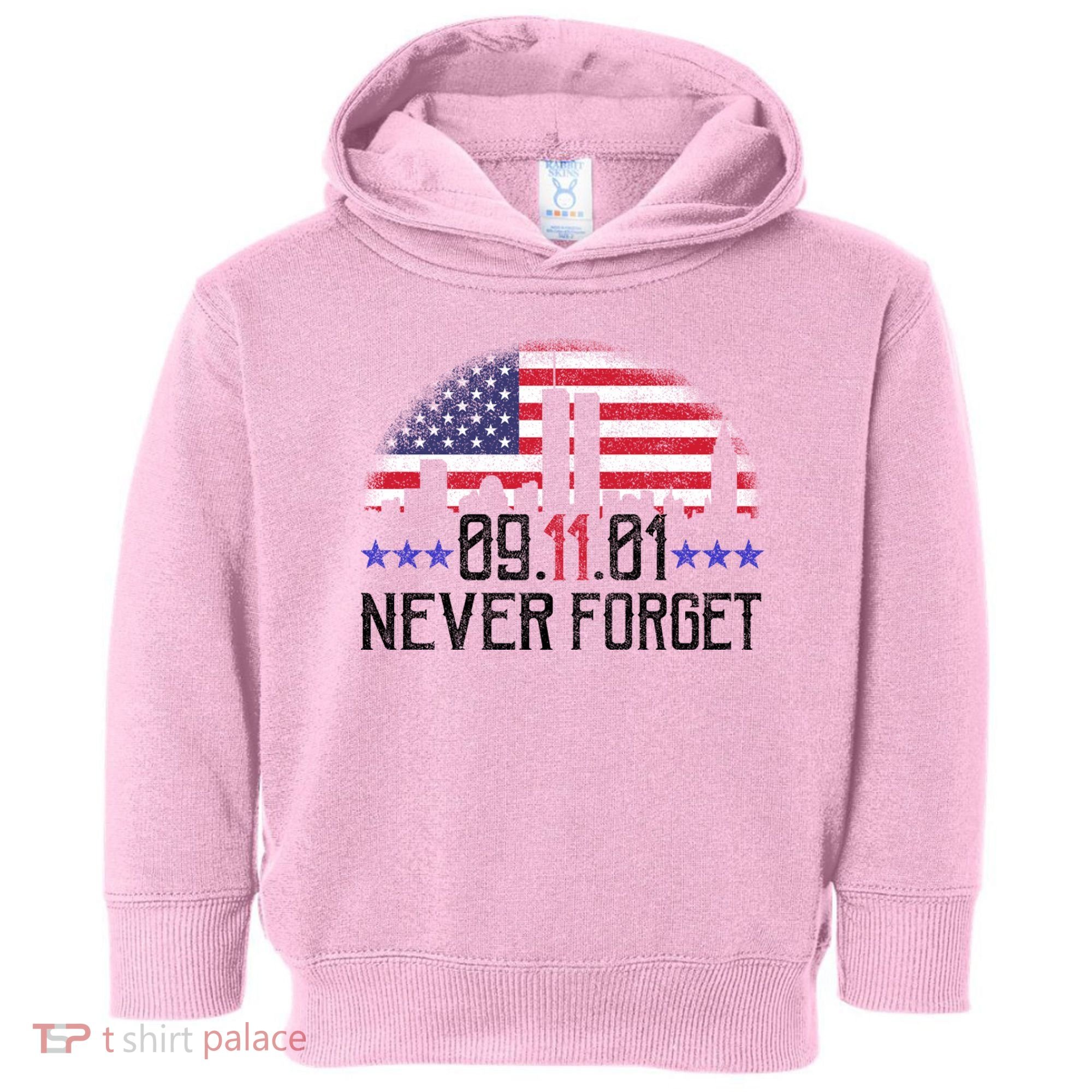9 11 TShirt9 11 Never Forget Memorial, Peace Day Toddler Hoodie