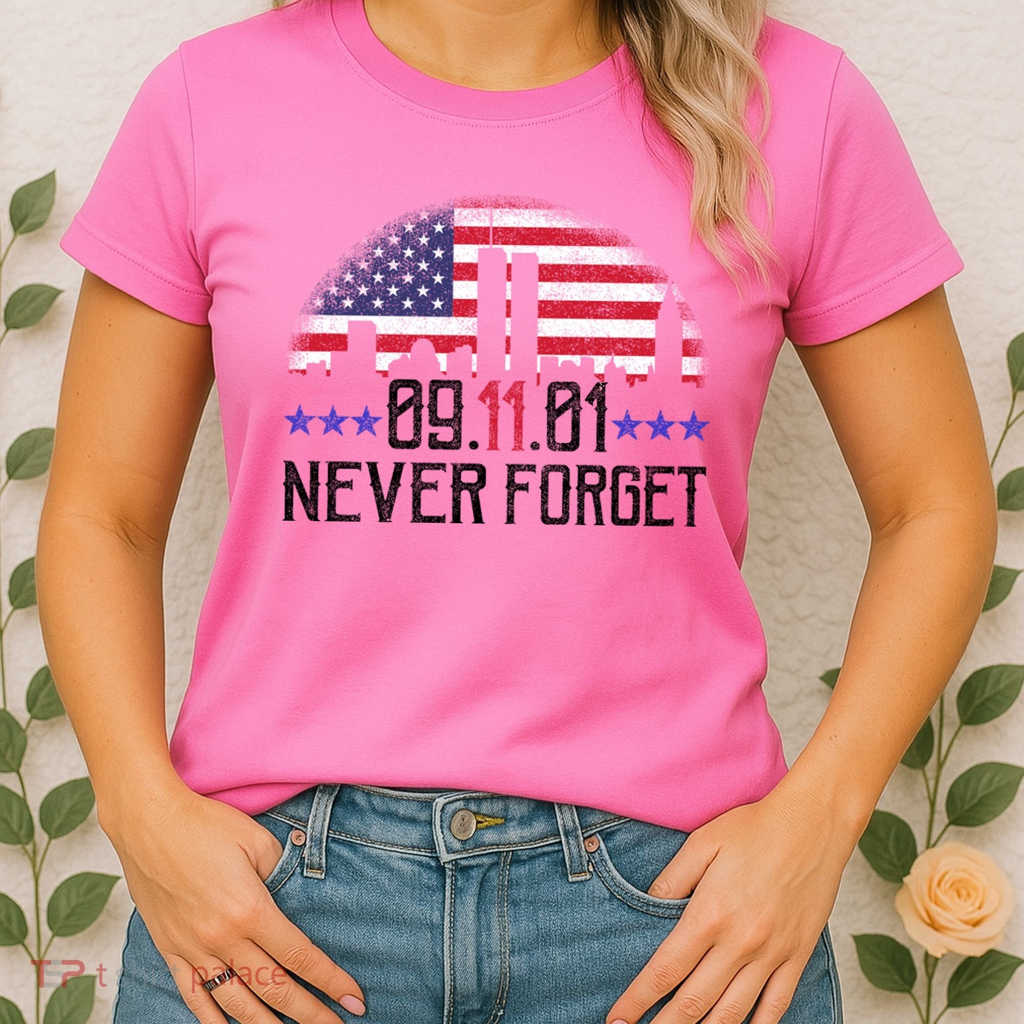 9 11 TShirt9 11 Never Forget Memorial, Peace Day Women's T-Shirt