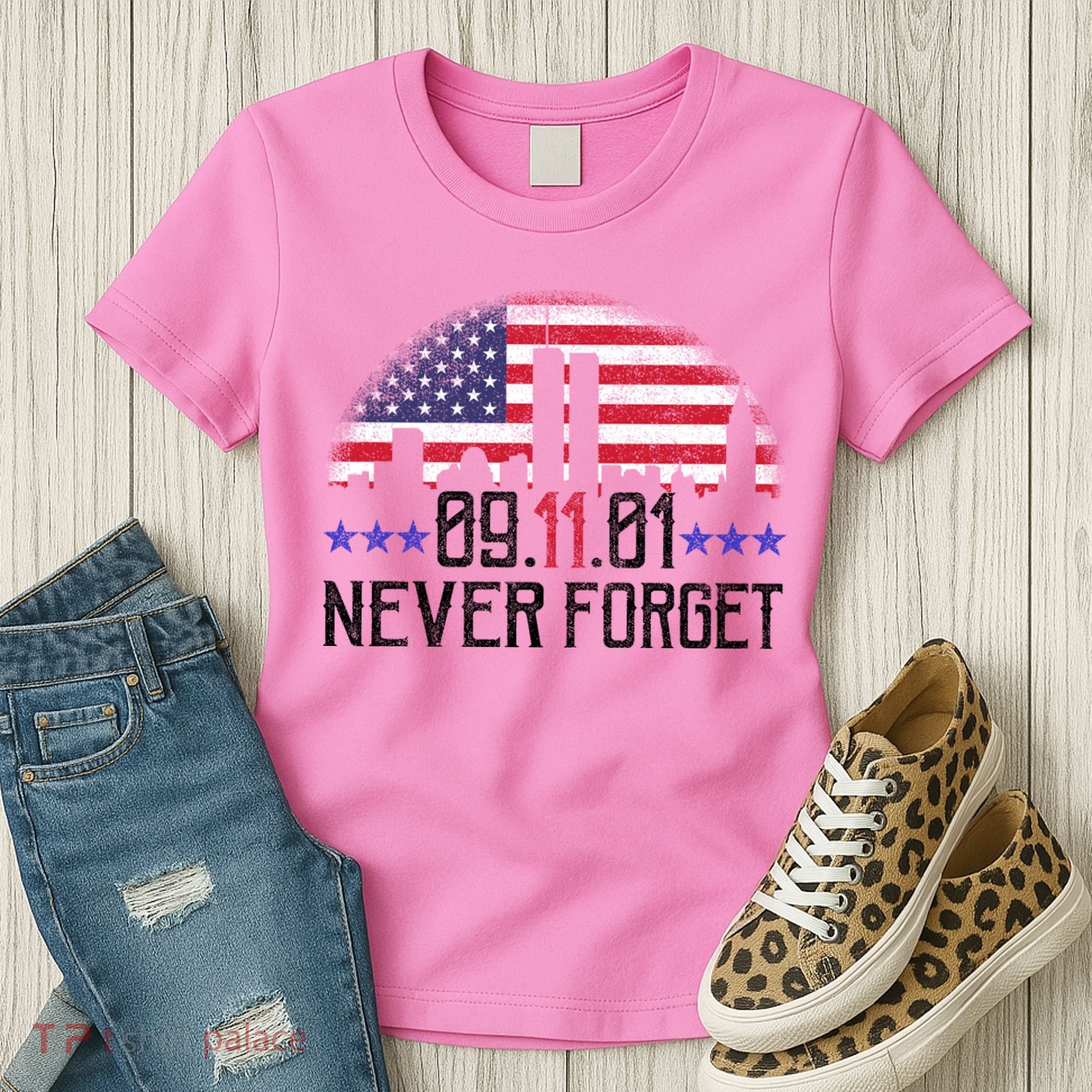 9 11 TShirt9 11 Never Forget Memorial, Peace Day Women's T-Shirt
