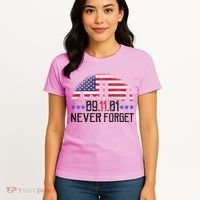 9 11 TShirt9 11 Never Forget Memorial, Peace Day Women's T-Shirt thumb 4