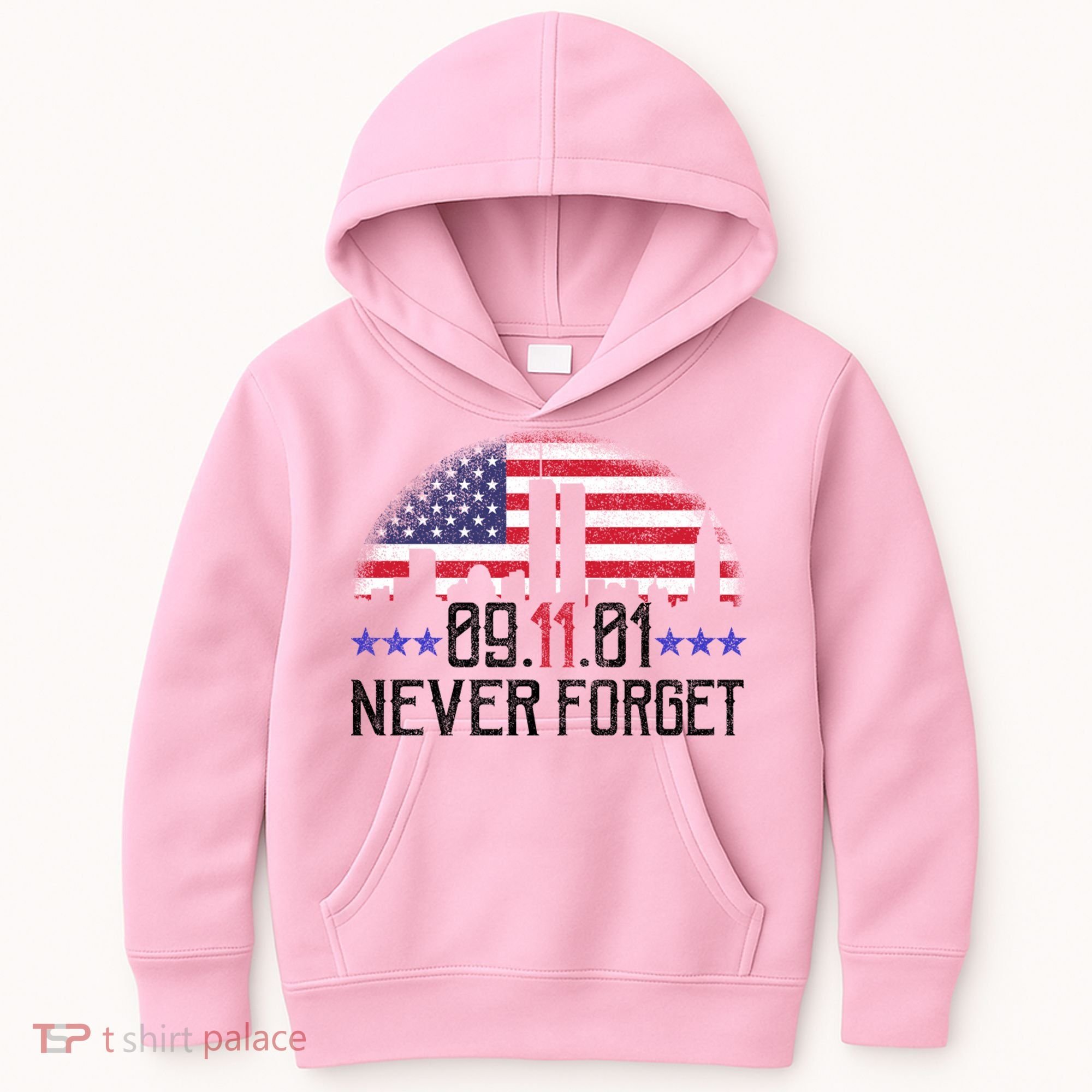 9 11 TShirt9 11 Never Forget Memorial, Peace Day Kids Hoodie