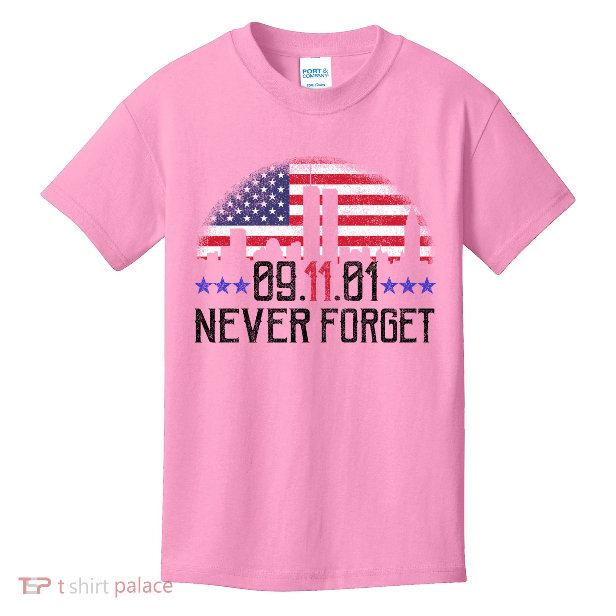 9 11 TShirt9 11 Never Forget Memorial, Peace Day Kids T-Shirt