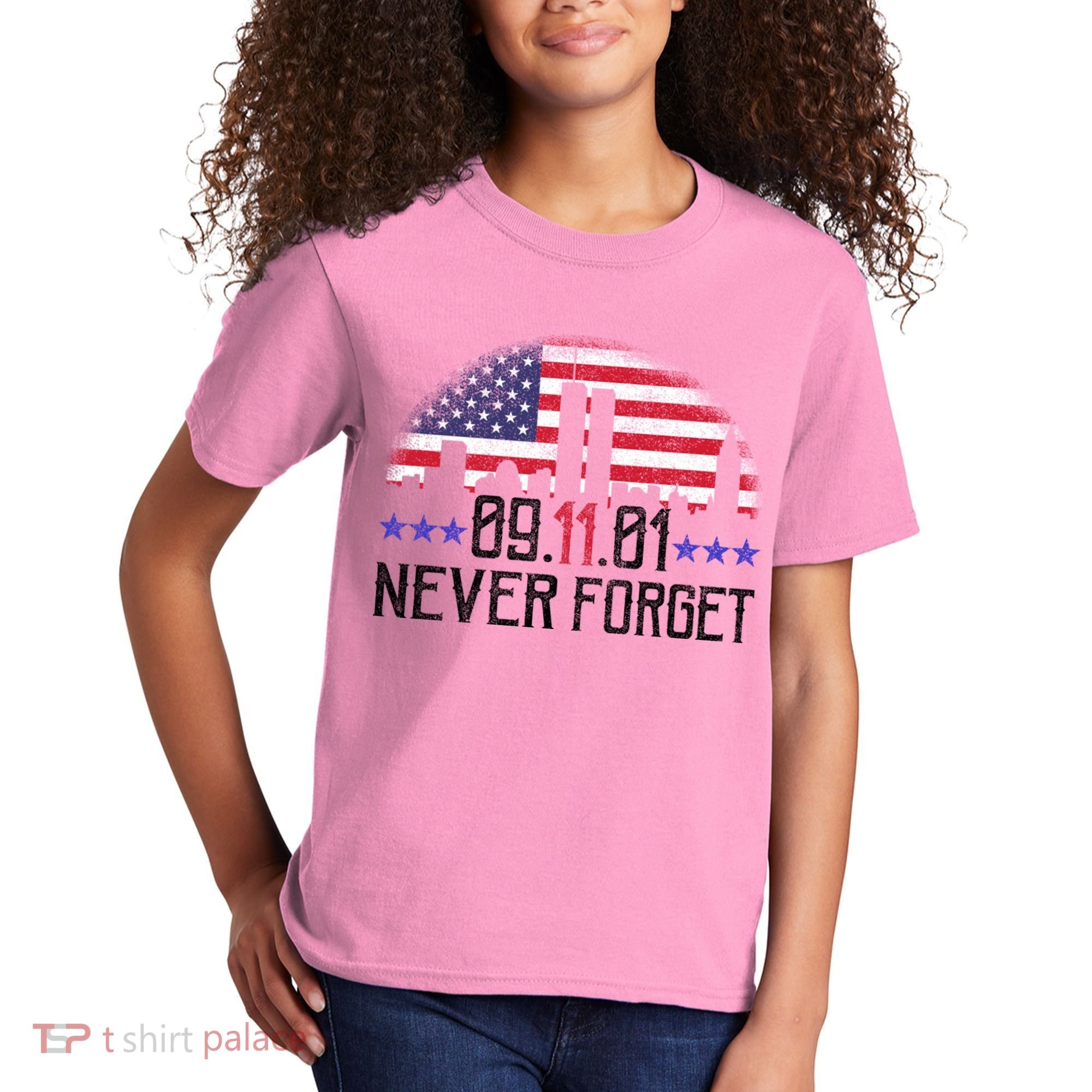 9 11 TShirt9 11 Never Forget Memorial, Peace Day Kids T-Shirt