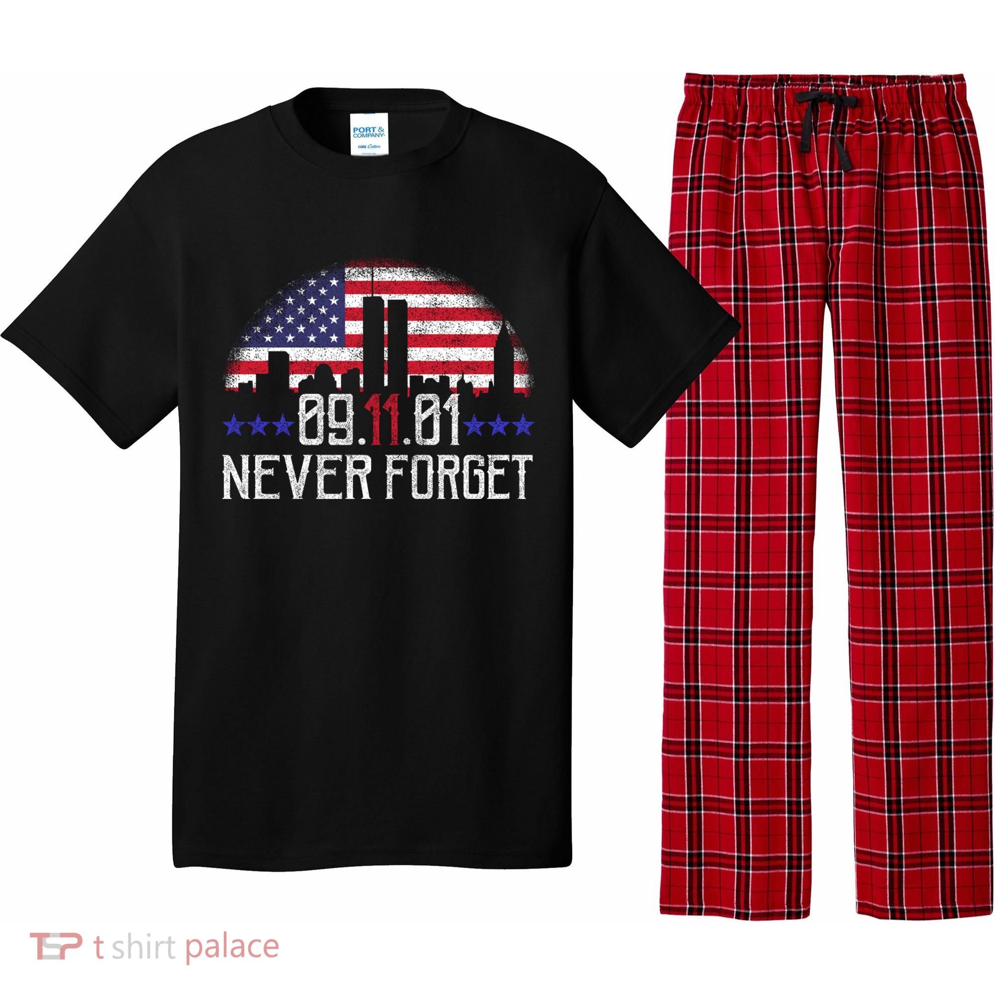 9 11 TShirt9 11 Never Forget Shirt, Never Forget 911 Memorial Peace Day Pajama Set