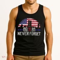 9 11 TShirt9 11 Never Forget Shirt, Never Forget 911 Memorial Peace Day Tank Top thumb 3