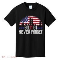 9 11 TShirt9 11 Never Forget Shirt, Never Forget 911 Memorial Peace Day Kids T-Shirt thumb 0