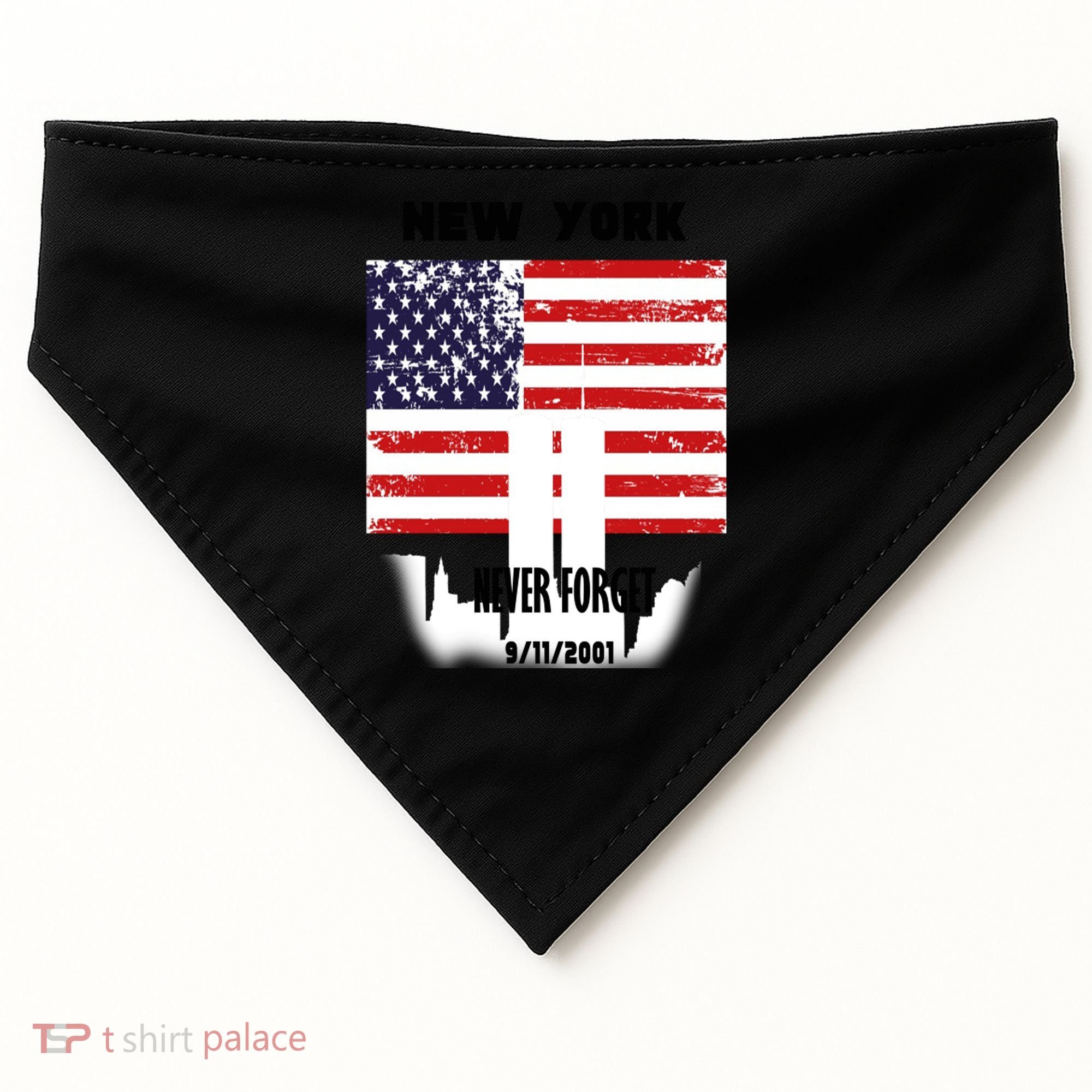 9 11 TShirtNew York 9_11 Never Forget 911 Memorial Peace Day USA-Made Doggie Bandana