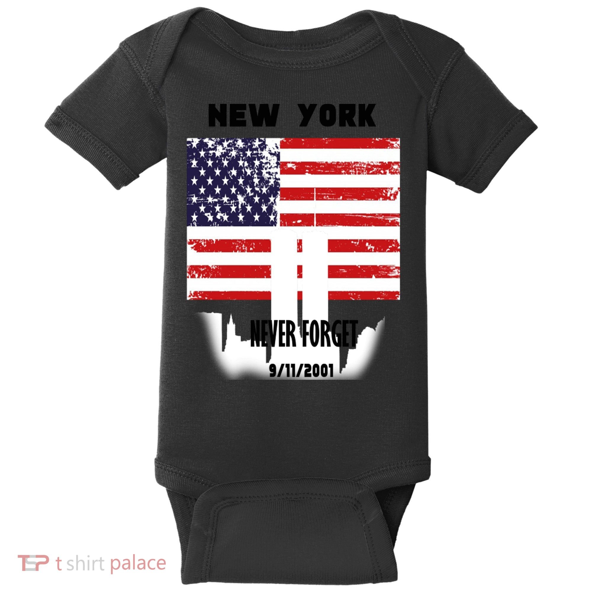 9 11 TShirtNew York 9_11 Never Forget 911 Memorial Peace Day Baby Bodysuit