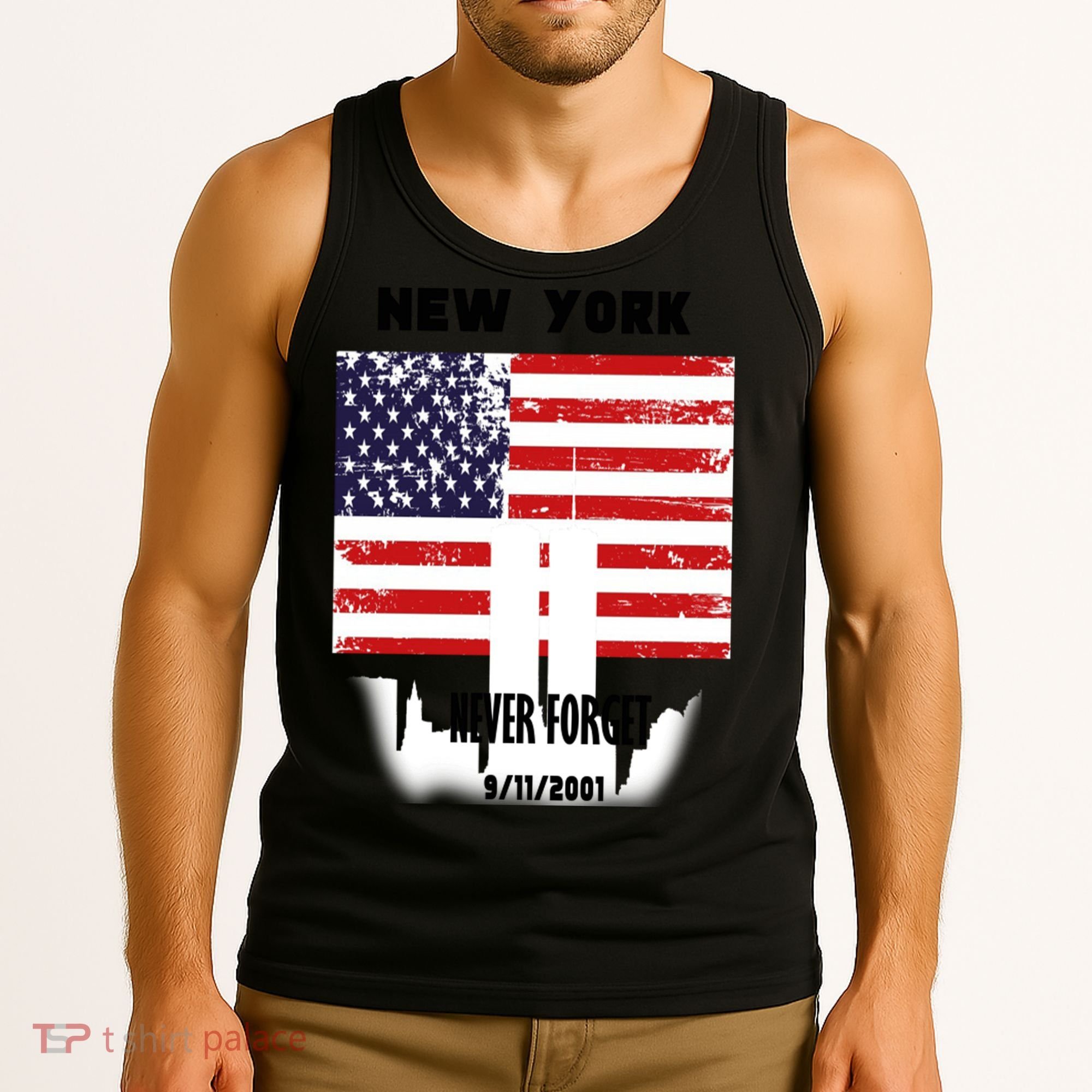 9 11 TShirtNew York 9_11 Never Forget 911 Memorial Peace Day Tank Top