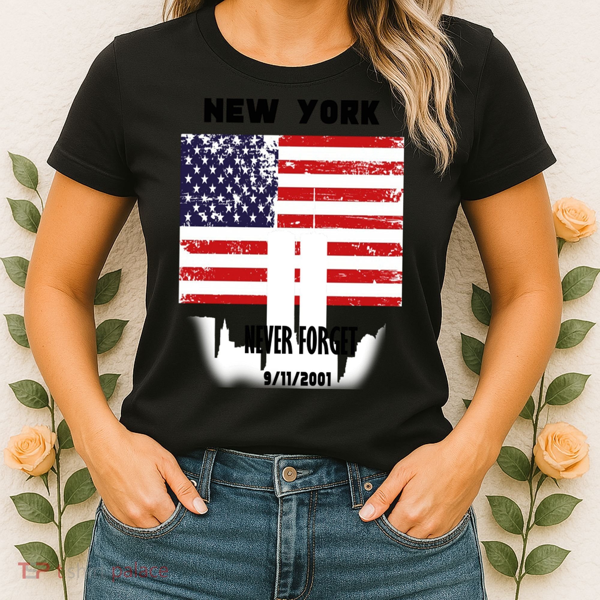 9 11 TShirtNew York 9_11 Never Forget 911 Memorial Peace Day Women's T-Shirt