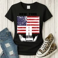 9 11 TShirtNew York 9_11 Never Forget 911 Memorial Peace Day Women's T-Shirt thumb 3