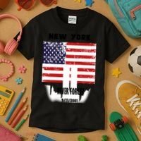 9 11 TShirtNew York 9_11 Never Forget 911 Memorial Peace Day Kids T-Shirt thumb 3