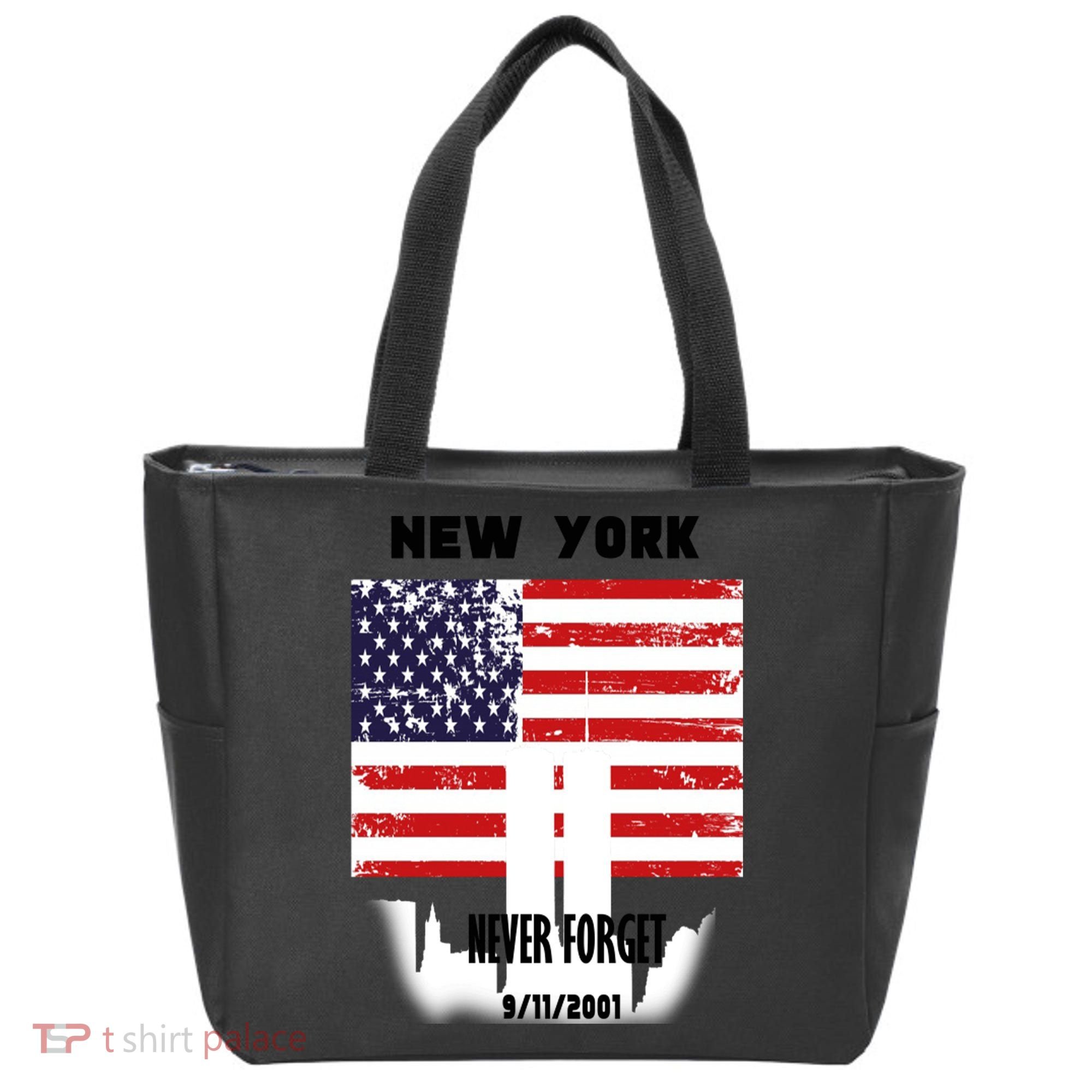9 11 TShirtNew York 9_11 Never Forget 911 Memorial Peace Day Tote Bag