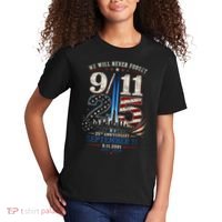 9/11 25th Anniversary We Will Never Forget Tribute 9.11 Kids T-Shirt thumb 2