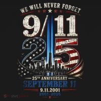 9/11 25th Anniversary We Will Never Forget Tribute 9.11 Kids T-Shirt thumb 4