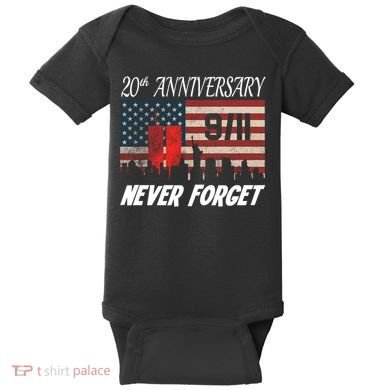 9/11 20th Anniversary Baby Bodysuit