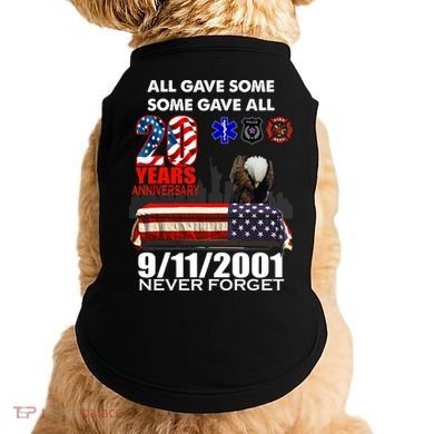 9/11/2001 20th Anniversary Never Forget Doggie Tank
