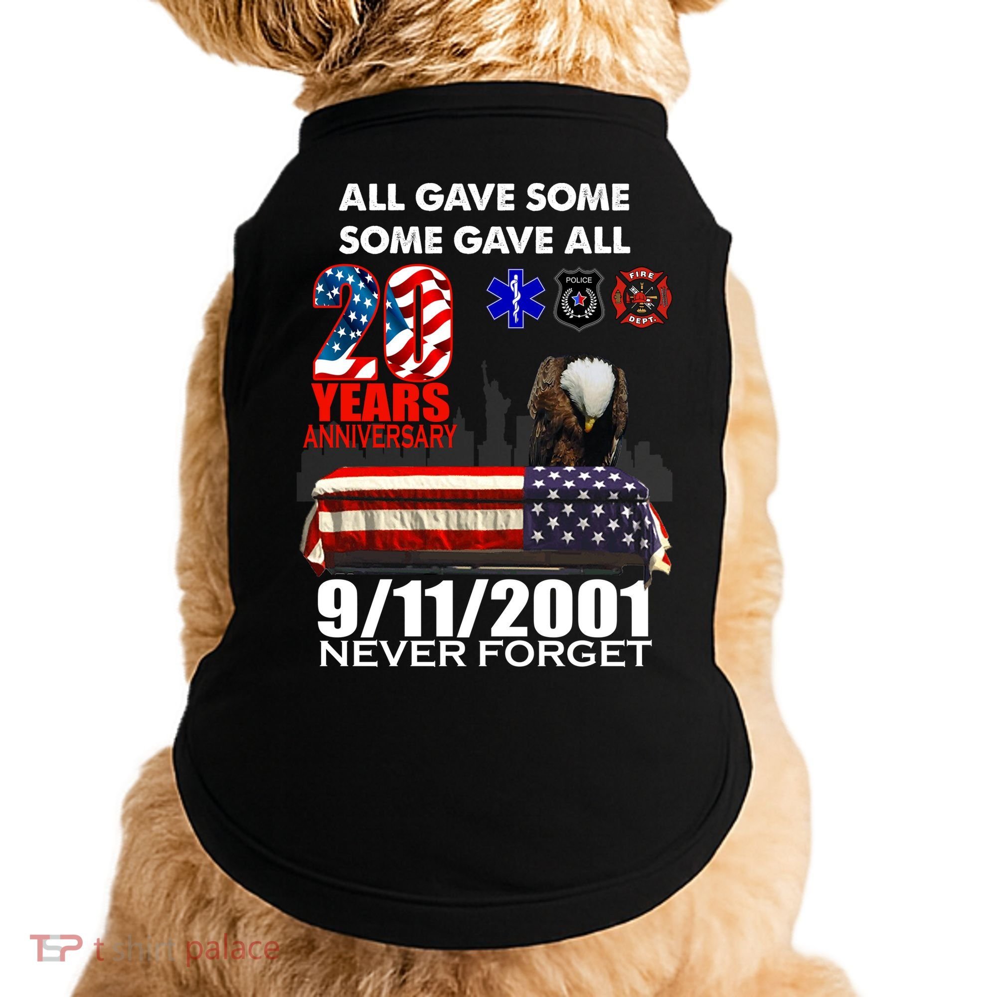 9/11/2001 20th Anniversary Never Forget Doggie Tank