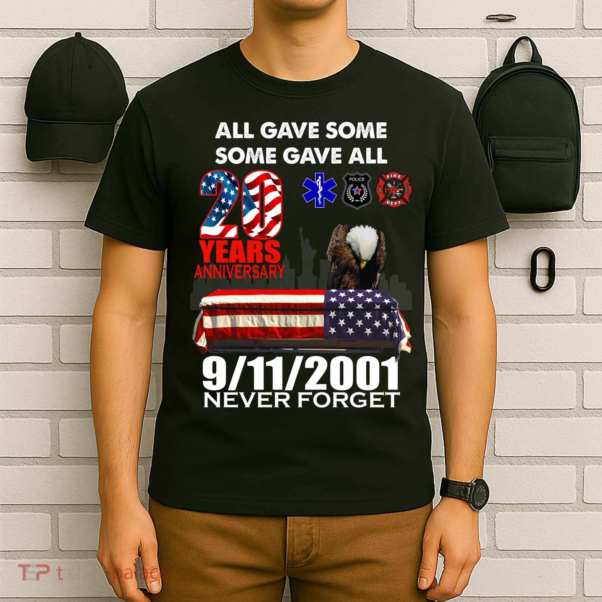 9/11/2001 20th Anniversary Never Forget T-Shirt