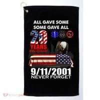 9/11/2001 20th Anniversary Never Forget Golf Towel thumb 0