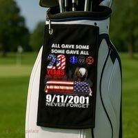 9/11/2001 20th Anniversary Never Forget Golf Towel thumb 2