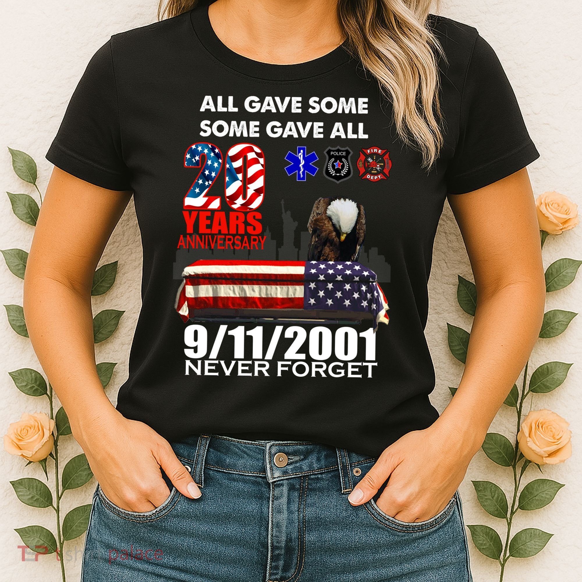 9/11/2001 20th Anniversary Never Forget Women's T-Shirt