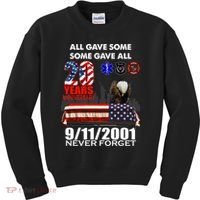 9/11/2001 20th Anniversary Never Forget Kids Sweatshirt thumb 0