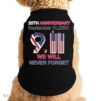 9/11 20th Anniversary We Will Never Forget Doggie Tank thumb 0