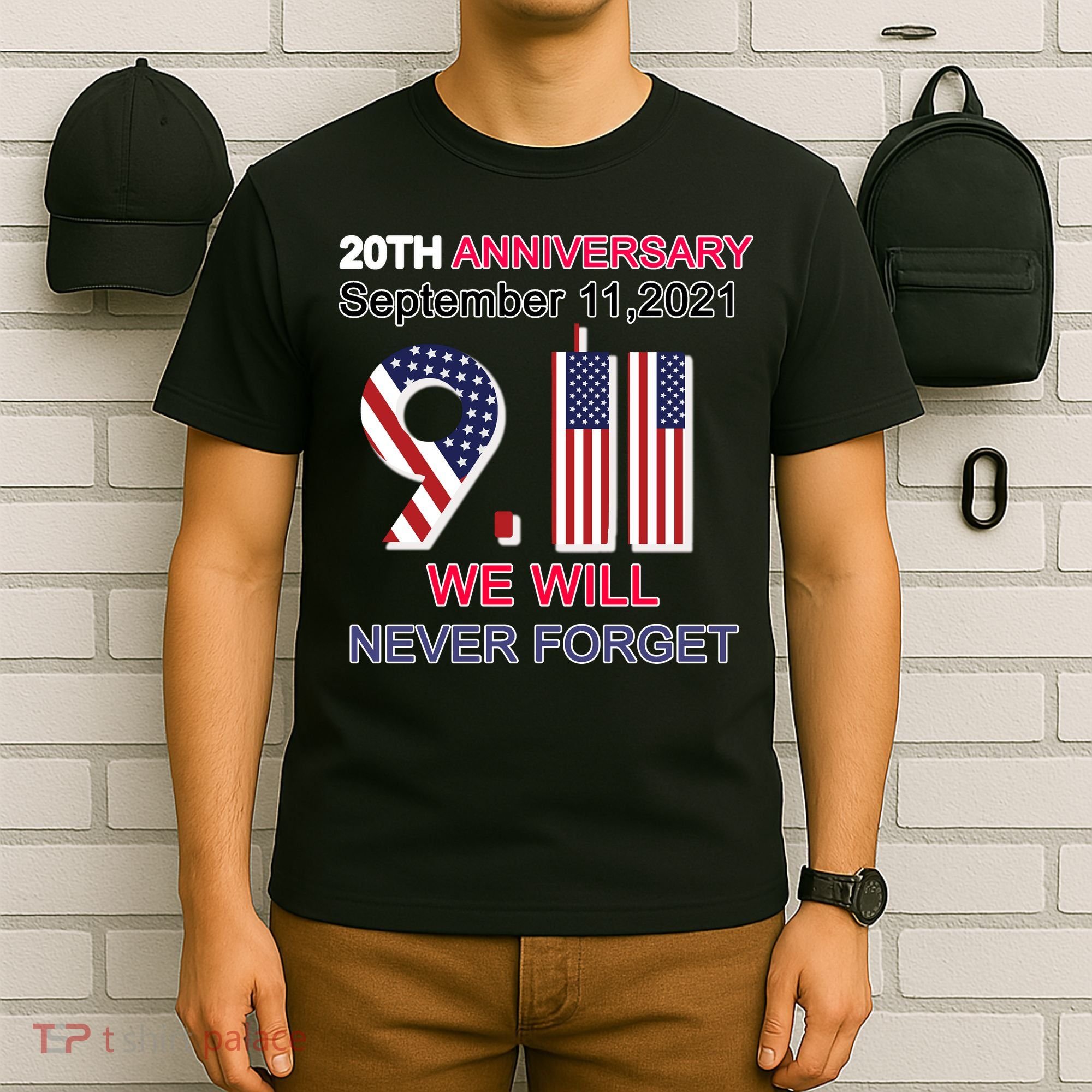 9/11 20th Anniversary We Will Never Forget T-Shirt