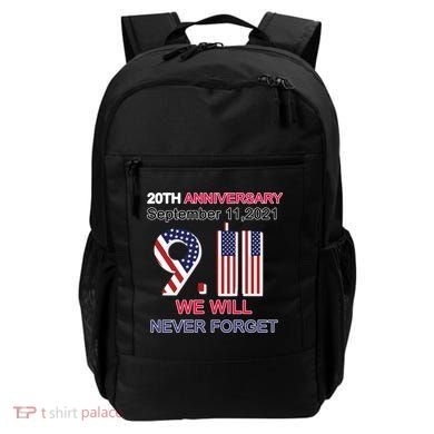 9/11 20th Anniversary We Will Never Forget Backpack