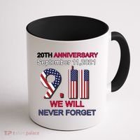 9/11 20th Anniversary We Will Never Forget Coffee Mug thumb 1