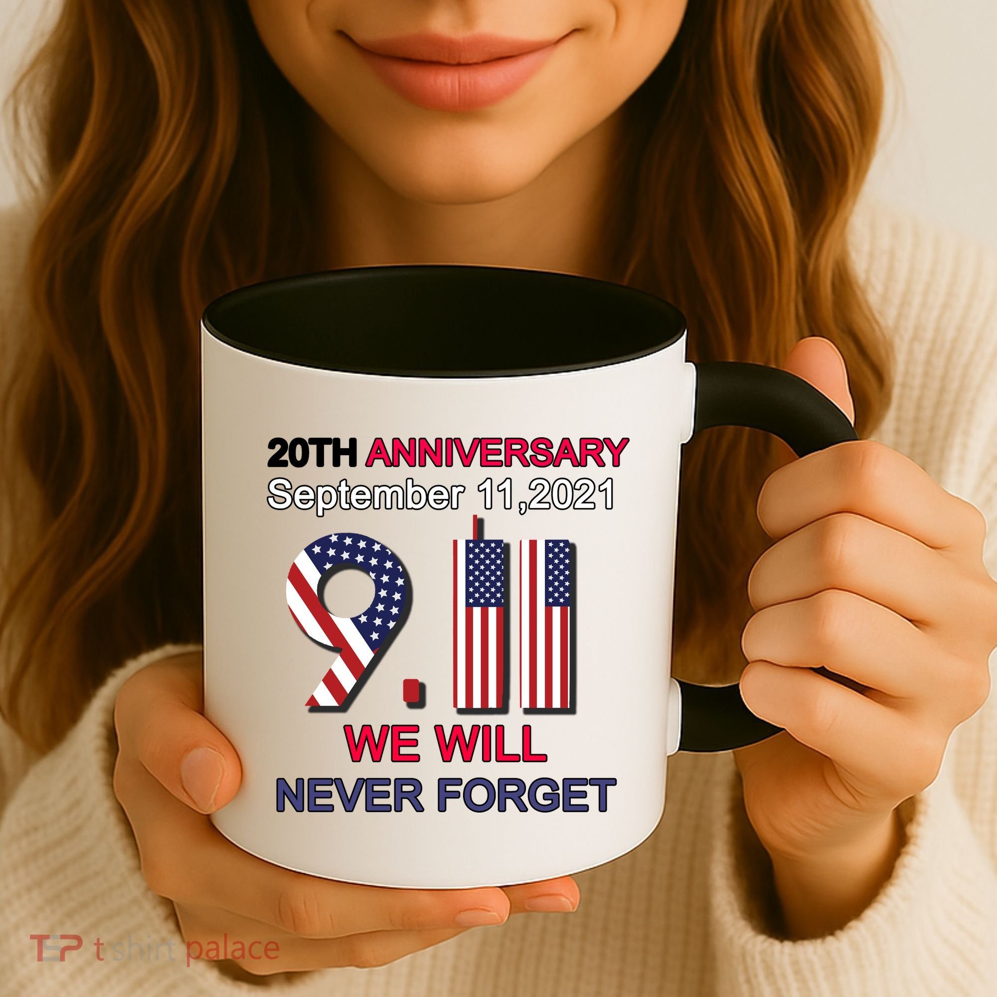9/11 20th Anniversary We Will Never Forget Coffee Mug