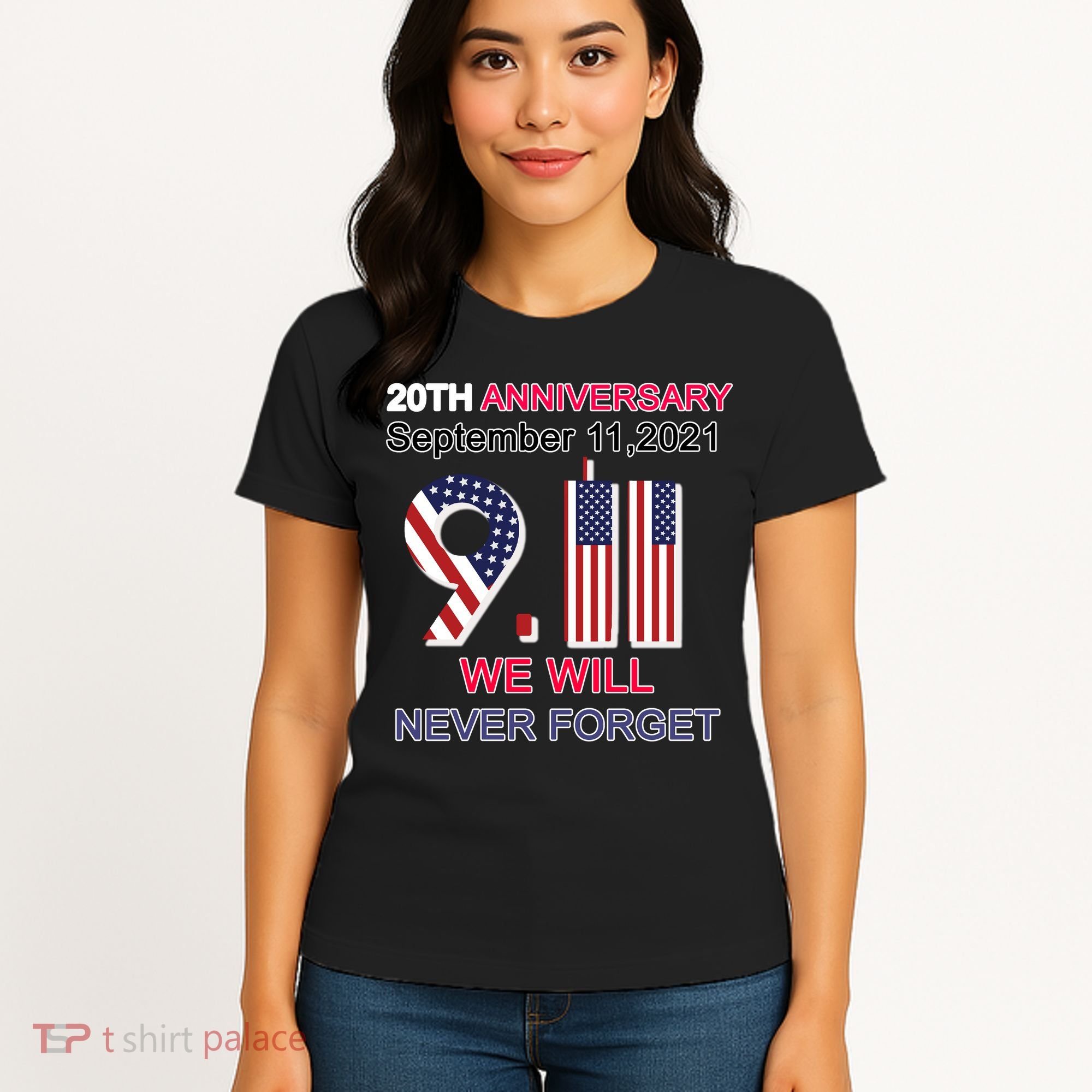 9/11 20th Anniversary We Will Never Forget Women's T-Shirt