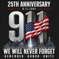 9/11 25th Anniversary Memorial Tribute Never Forget 911 Kids Long Sleeve Shirt thumb 2