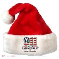 911 25th Anniversary USA Never Forgotten Tribute 9/11 Santa Hat thumb 0