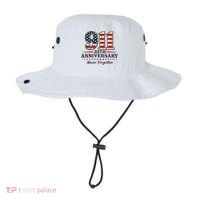 911 25th Anniversary USA Never Forgotten Tribute 9/11 Bucket Hat thumb 0