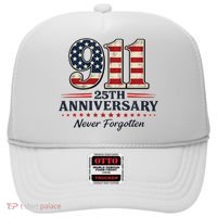 911 25th Anniversary USA Never Forgotten Tribute 9/11 Hat thumb 0