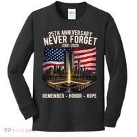 9/11 25th Anniversary Never Forget 911 Memorial 2001-2026 USA Kids Long Sleeve Shirt thumb 0