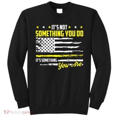 911 American Flag Dispatcher USA Thin Gold Line Operator Sweatshirt