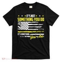 911 American Flag Dispatcher USA Thin Gold Line Operator T-Shirt thumb 0