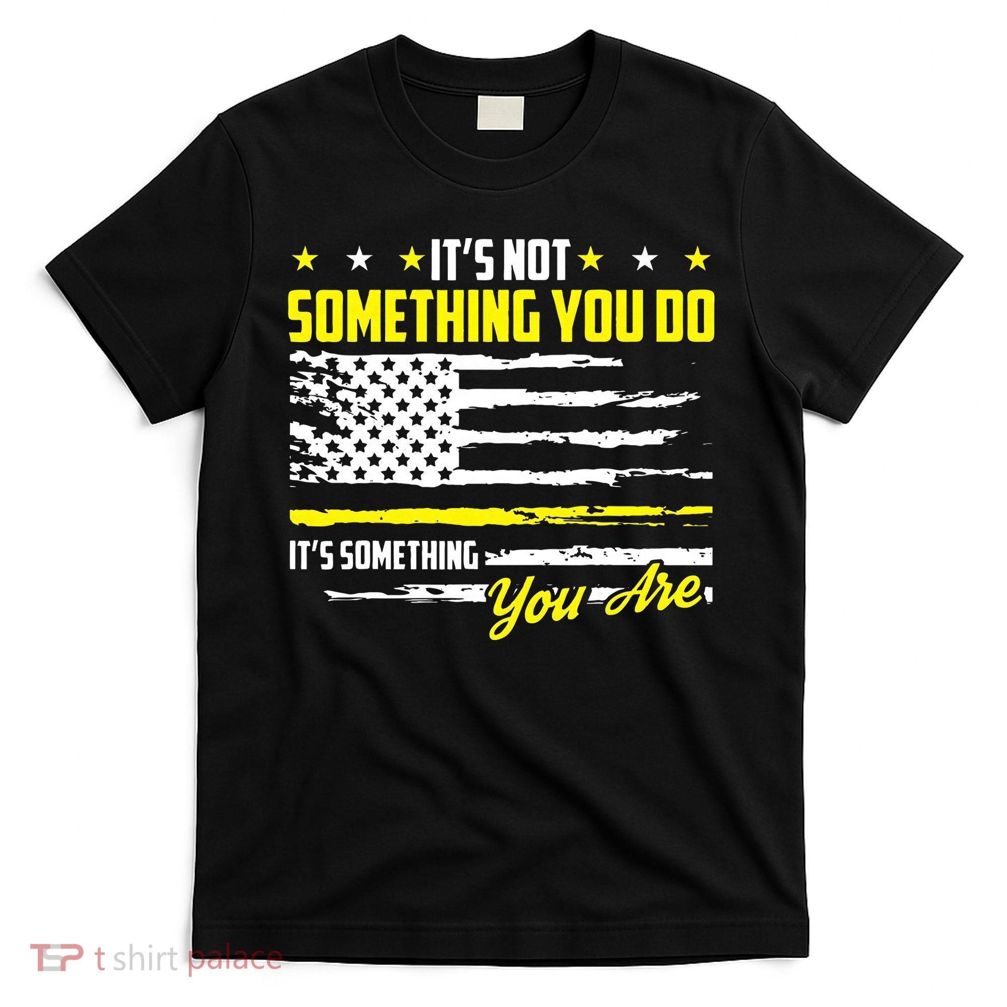 911 American Flag Dispatcher USA Thin Gold Line Operator T-Shirt