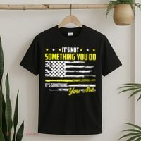 911 American Flag Dispatcher USA Thin Gold Line Operator T-Shirt thumb 2