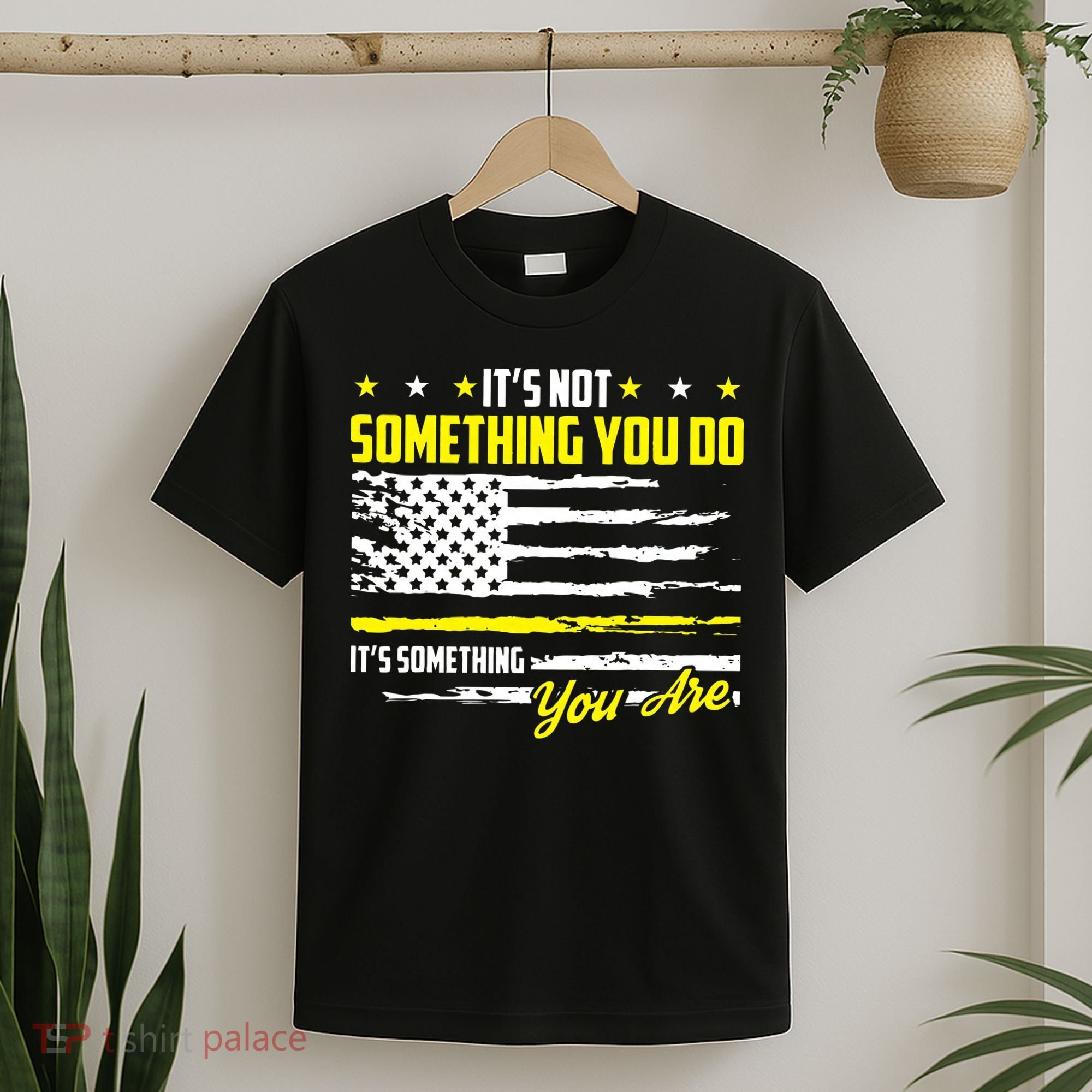 911 American Flag Dispatcher USA Thin Gold Line Operator T-Shirt