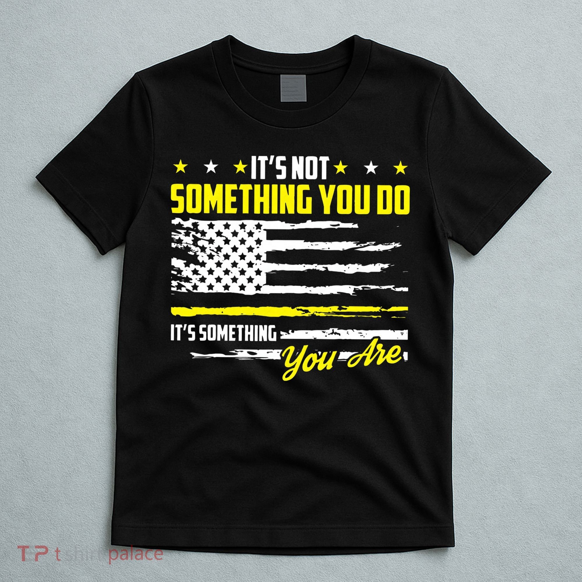 911 American Flag Dispatcher USA Thin Gold Line Operator T-Shirt