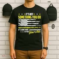 911 American Flag Dispatcher USA Thin Gold Line Operator T-Shirt thumb 6