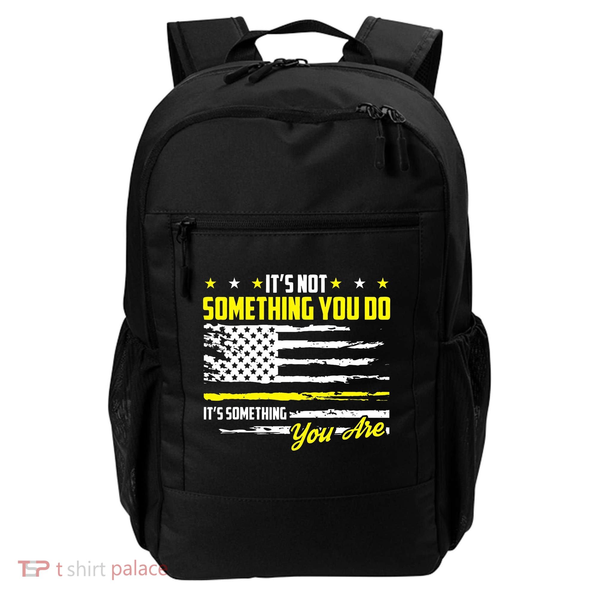 911 American Flag Dispatcher USA Thin Gold Line Operator Backpack