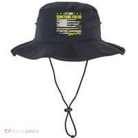 911 American Flag Dispatcher USA Thin Gold Line Operator Bucket Hat thumb 0