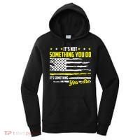 911 American Flag Dispatcher USA Thin Gold Line Operator Women's Hoodie thumb 0